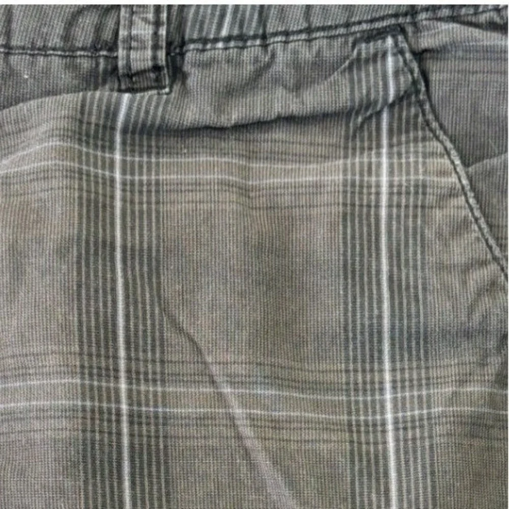 VINTAGE UNIONBAY Womens Shorts 90s Y2K Long Skater Grey Plaid Grunge Juniors‎ 7